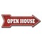 Signmission Open House Arrow Decal Funny Home Decor 30in Wide D-A-10-999694 - alternate 1